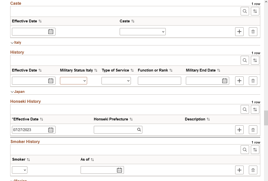 Person Data page - Regional section (8 of 12)