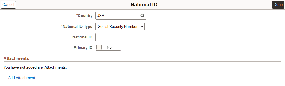 National ID page