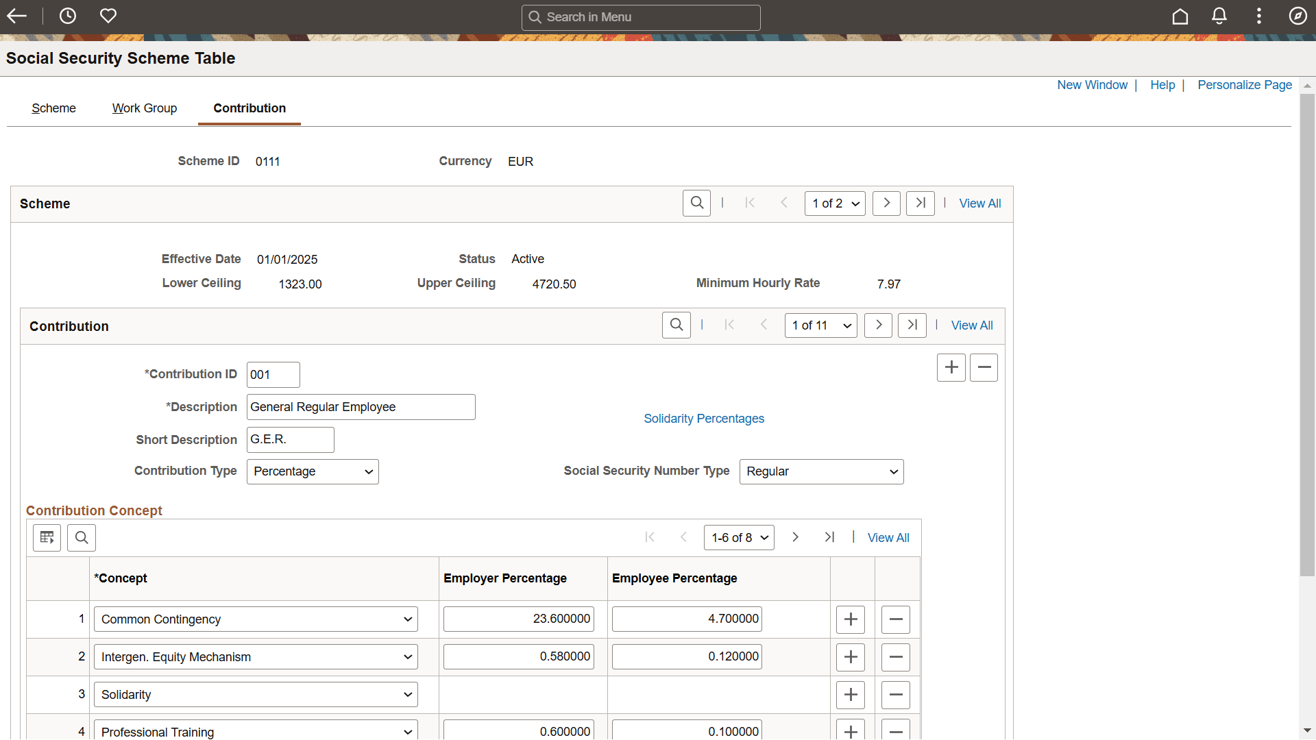 Social Security Scheme_Contribution page
