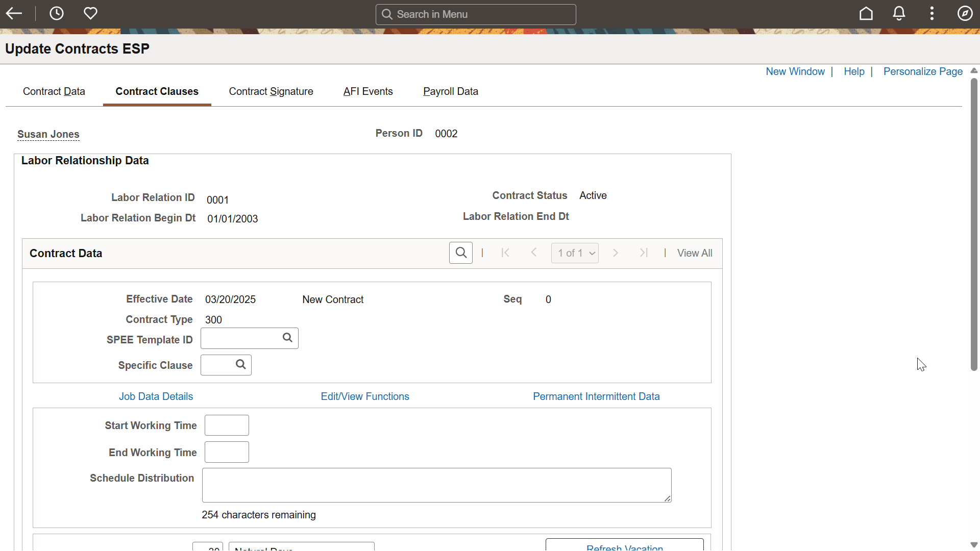 Contract Clauses page