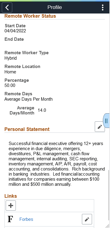 (Smartphone) Profile page (4 of 4)