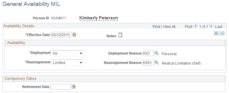 General Availability MIL page