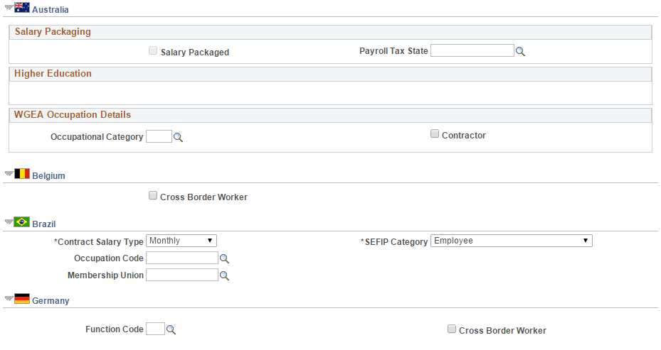 Job Information page (2 of 4)
