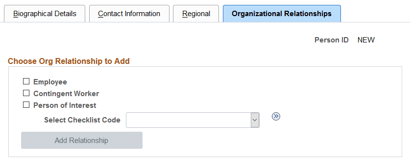 Organizational Relationships page