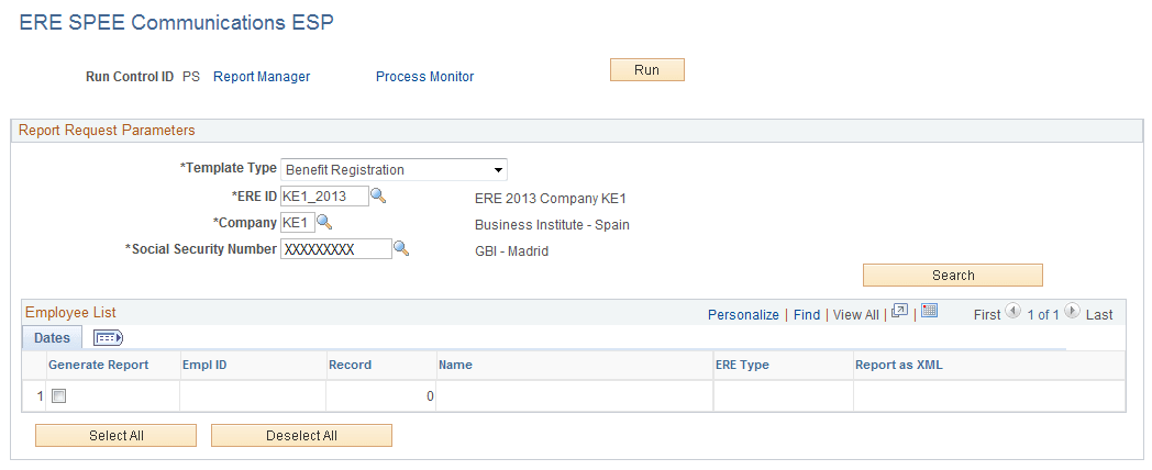 ERE SPEE Communications ESP page (Benefit Registration template)