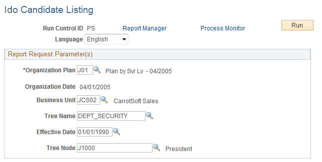 Ido Candidate Listing page