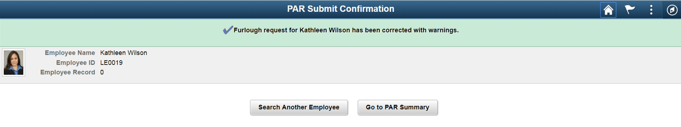 Correction with Warnings