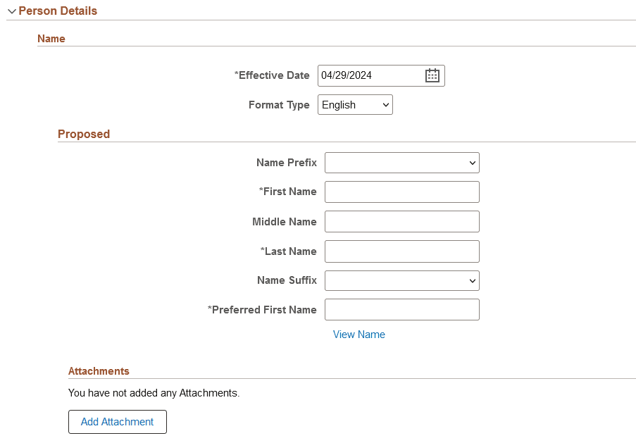 Person Data Page - Person Details Section (1 of 2)