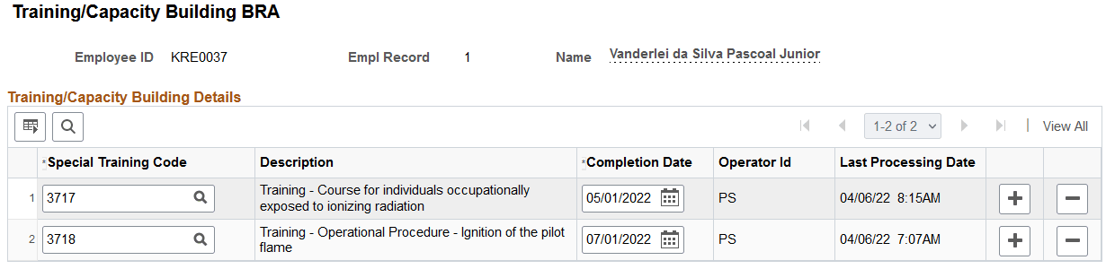 Training/Capacity Building BRA page