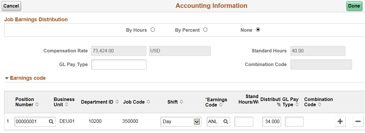 Accounting Information page