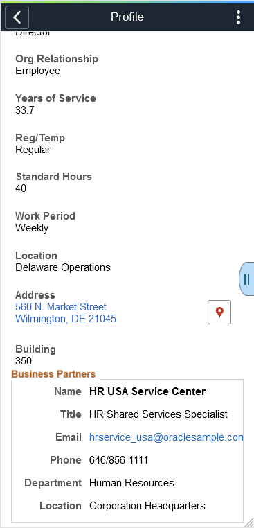 (Smartphone) Profile page (3 of 4)