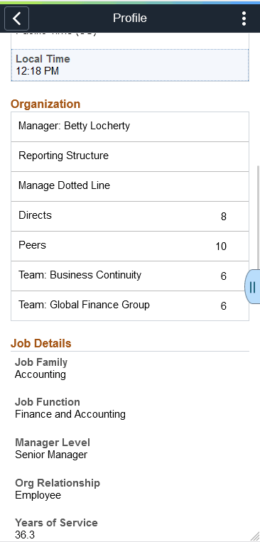 (Smartphone) Profile page (2 of 4)