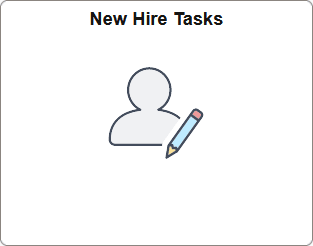 New Hire Tasks tile