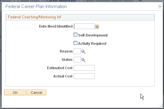 Federal Coaching/Mentor Information page