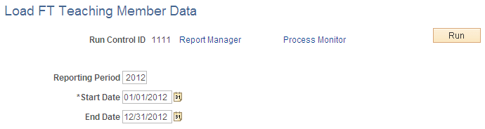 Load FT Teaching Member Data page