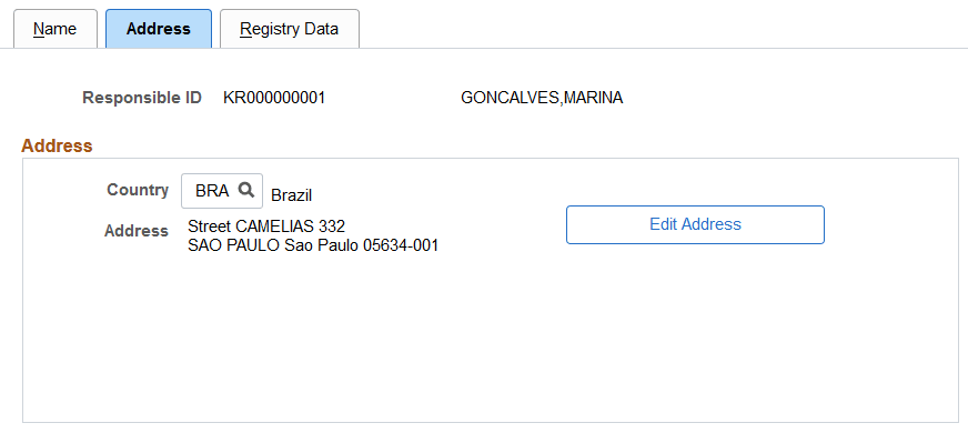 Environmental Responsible BRA - Address page