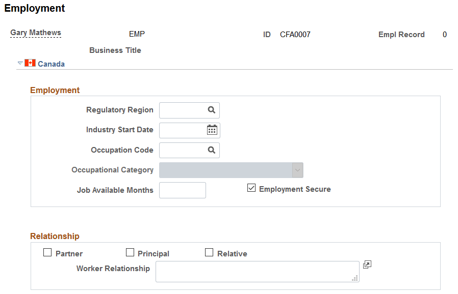 Employment page (1 of 2)
