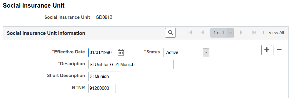 Social Insurance Unit page