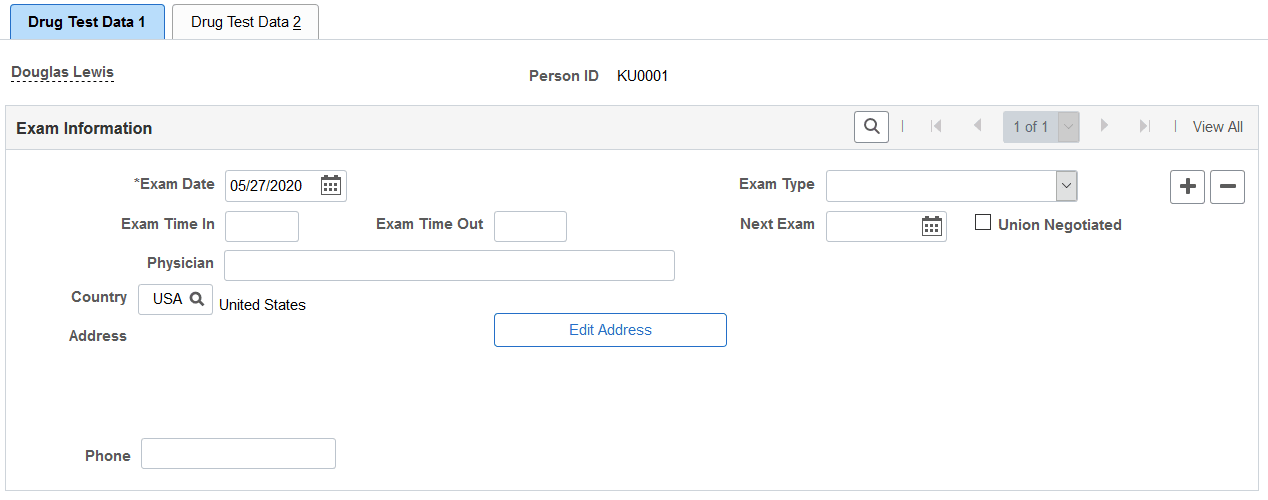 Drug Test Data 1 page
