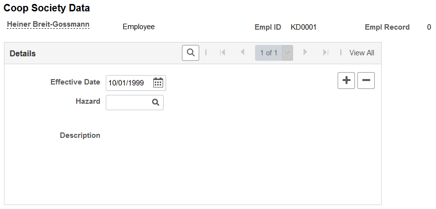 Coop Society Data page