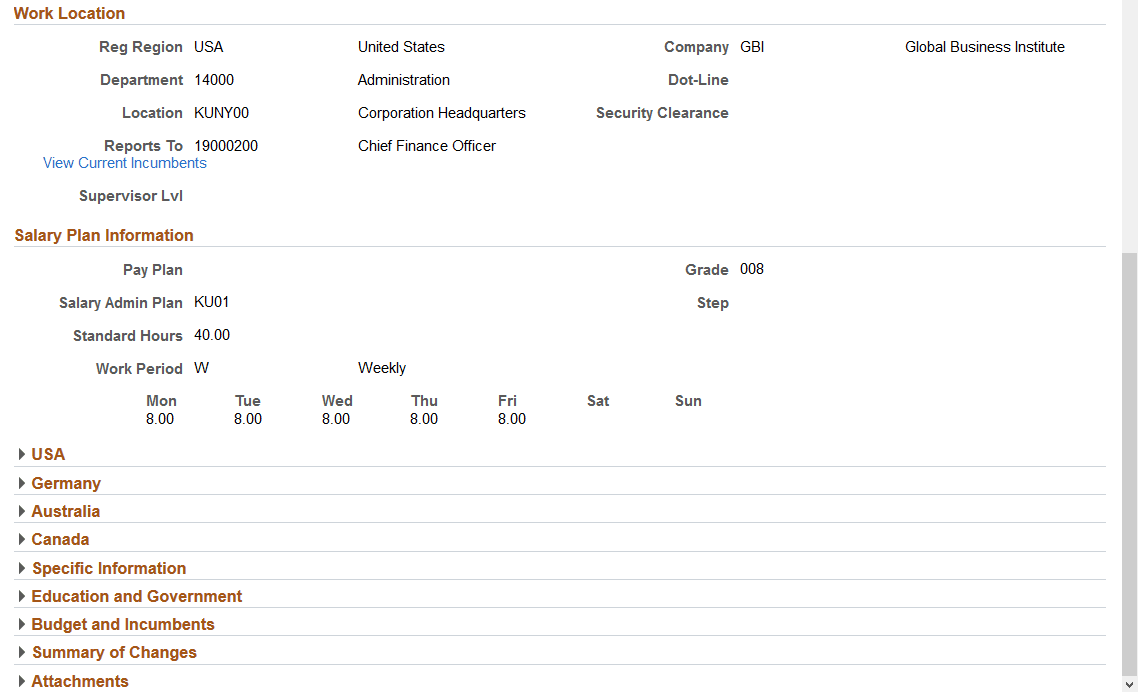 View Position page (2 of 2)