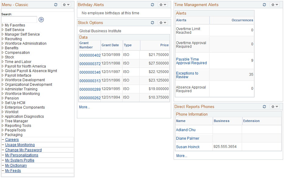 Portal pagelet example