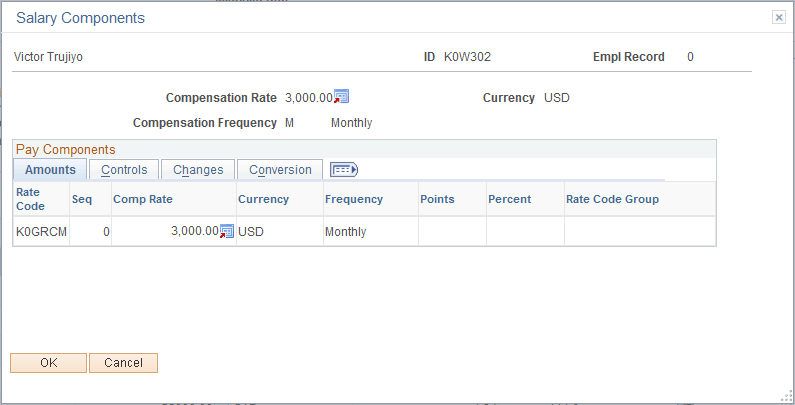 Salary Components page