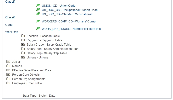 Source Definition page - EMPRELATED source type (2 of 2)