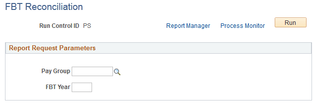 FBT Reconciliation page