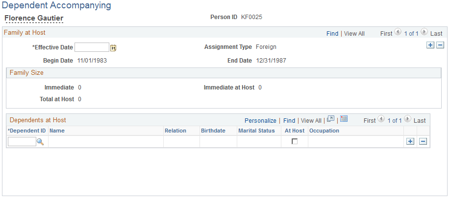 Dependent Accompanying page