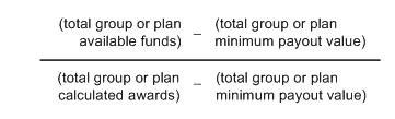 Adjustment factor formula
