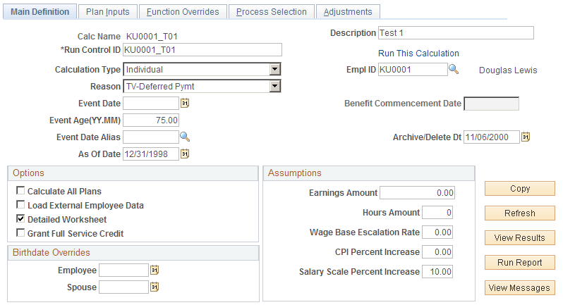 Main Definition page