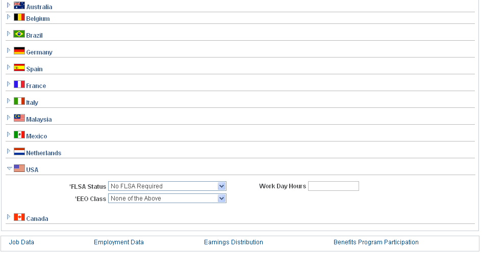 Job Information page (2 of 2)