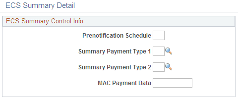 ECS Summary Detail page