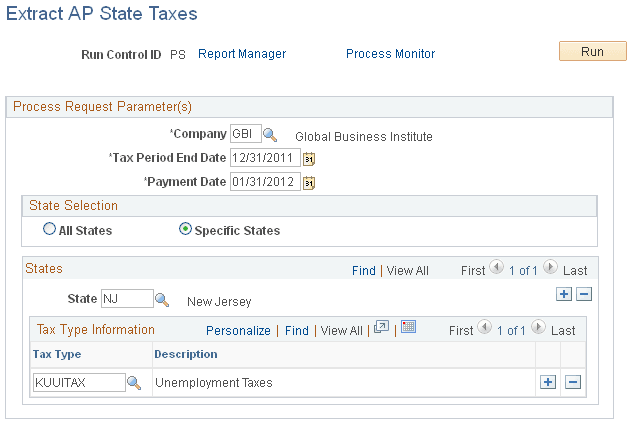 Extract AP State Taxes page