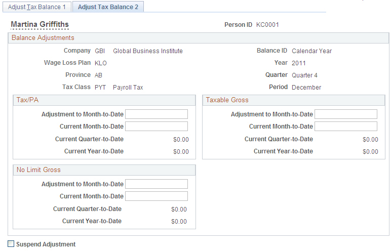 Adjust Tax Balance 2 page