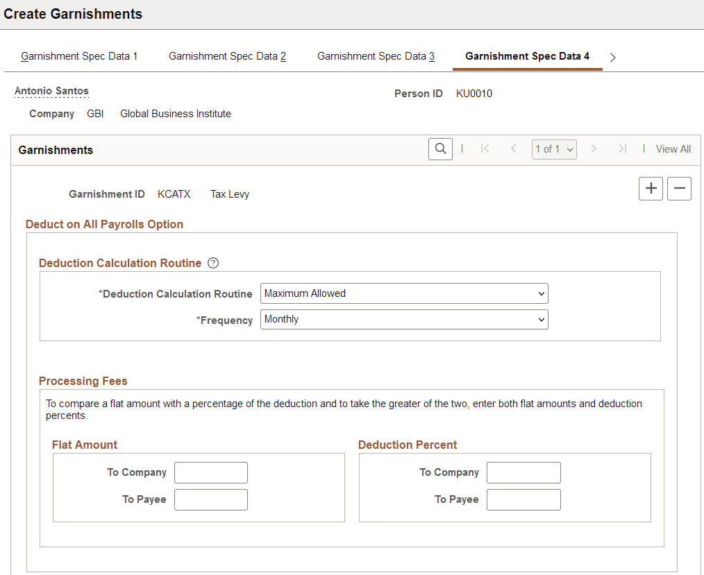 Garnishment Spec Data 4 page