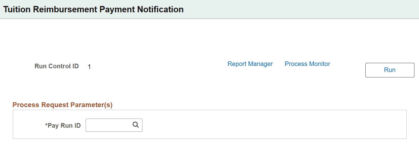 Tuition Reimbursement Payment Notification page