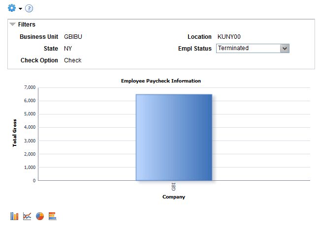 Employee Paycheck Information pivot grid
