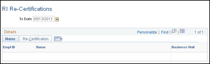 RI Re-Certifications page