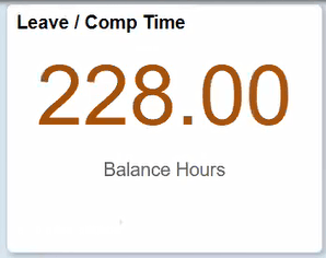 Leave / Comp Time Tile