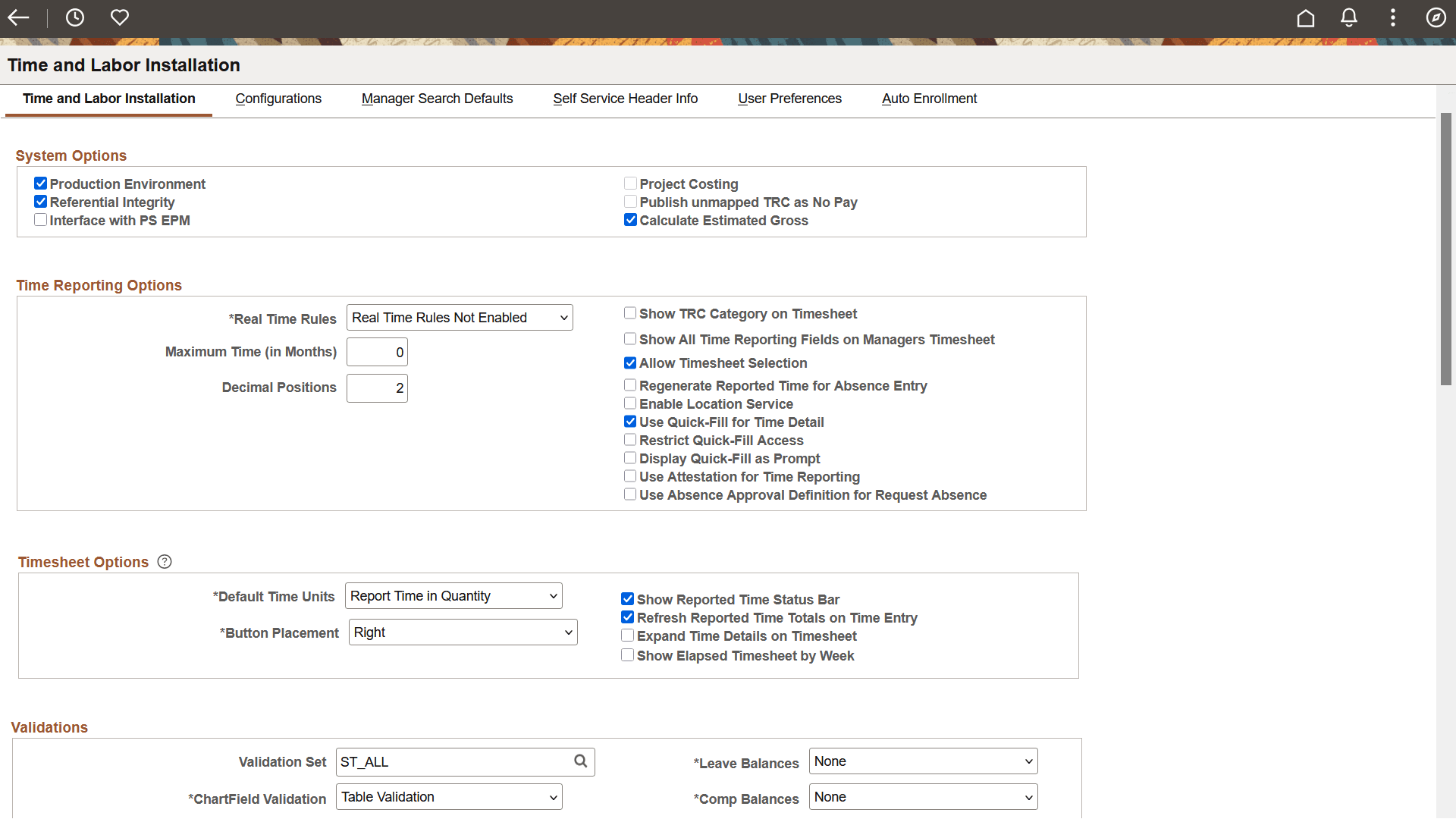 TL Installation page