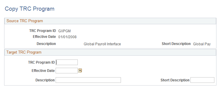 Copy TRC Program page