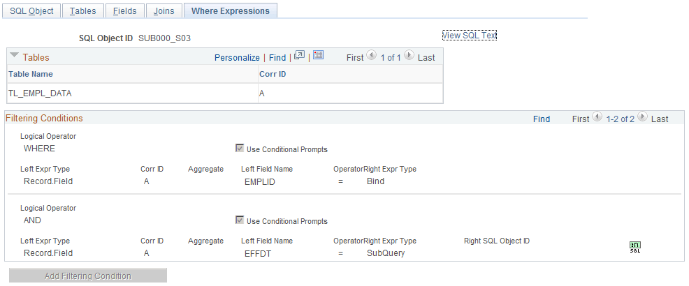 Where Expressions page