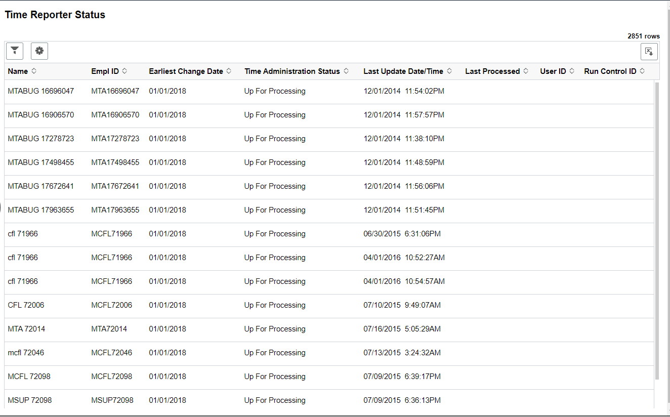 Time Reporter Status Page