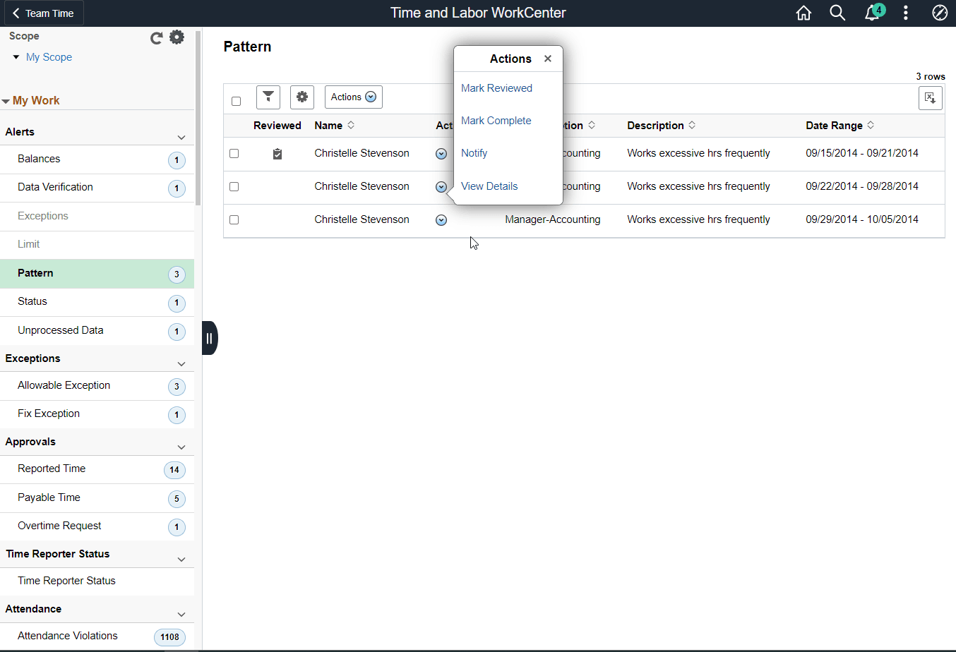 TL WorkCenter_Manager_Alert_Reated Actions