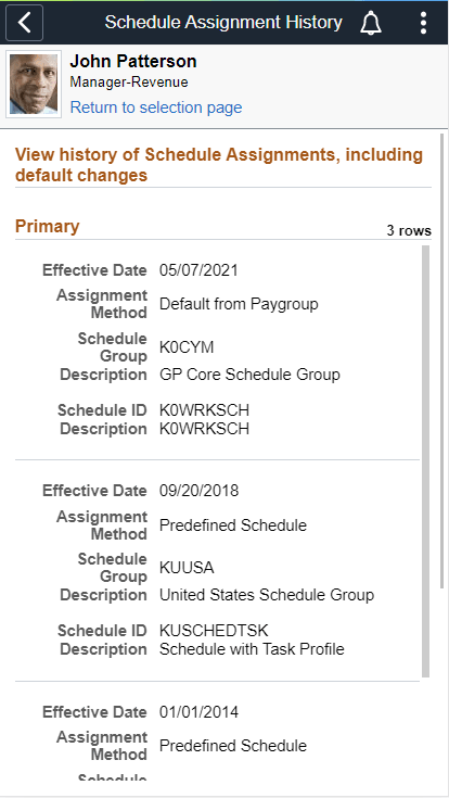 Schedule Assignment History Page_SmartPhone