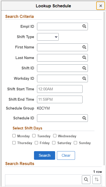 Lookup Schedule Modal_SmartPhone