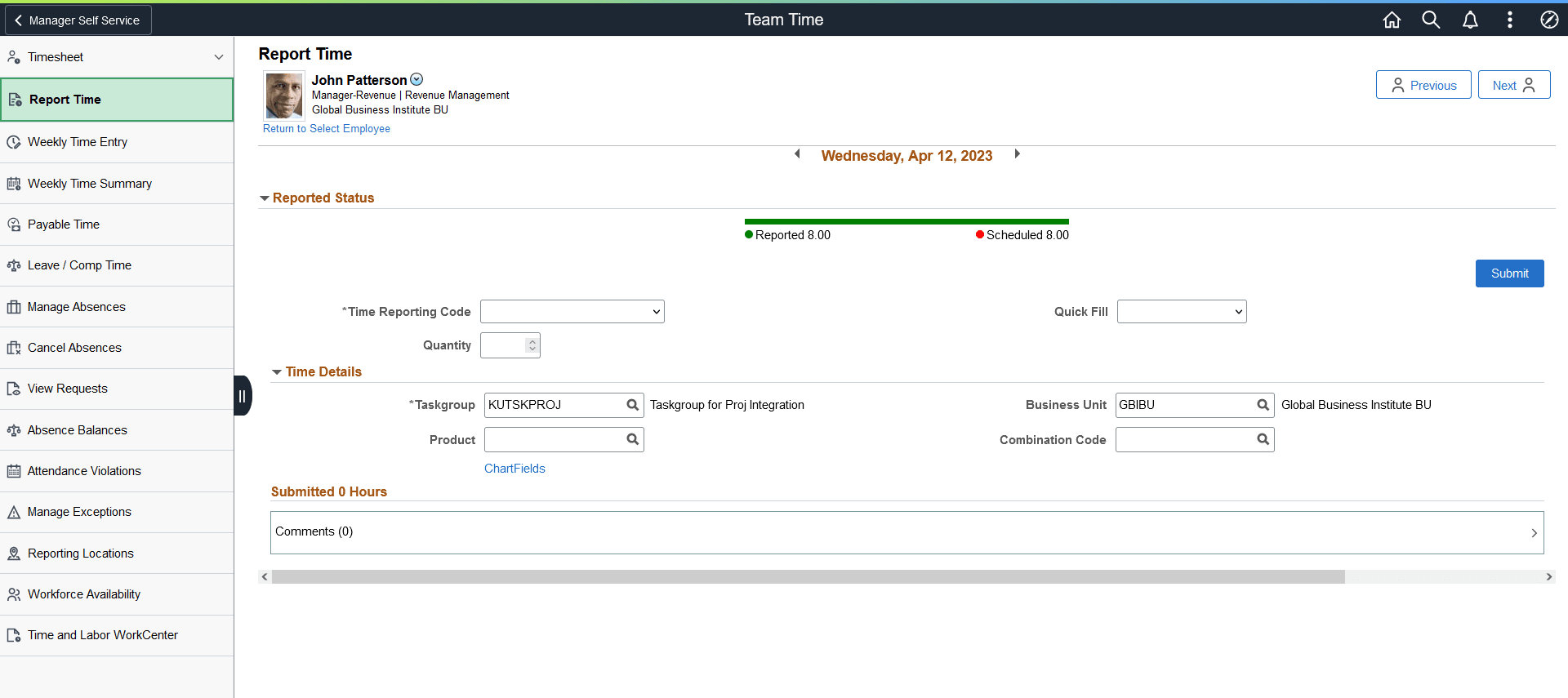 Report Time_MSS_Elapsed time