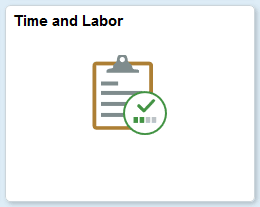 Time and Labor WorkCenter tile